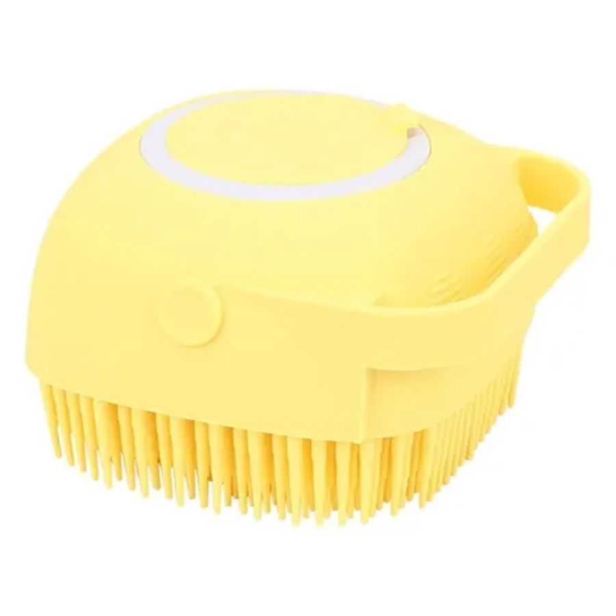 Esponja De Silicone Para Banho Massageador Dispenser Shampoo