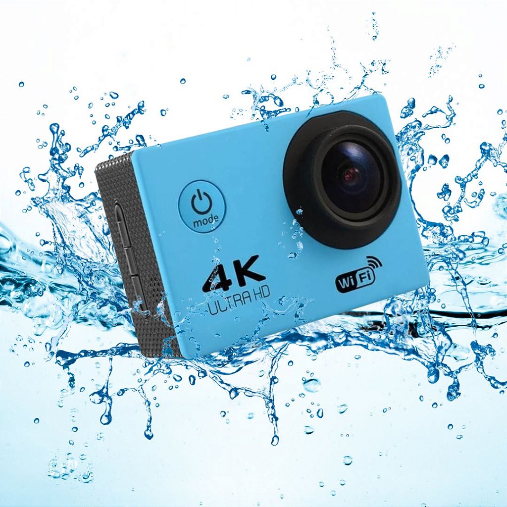 Câmera De Ação 4K Ultra HD Com Wifi A Prova D’Água