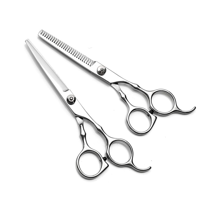 Kit Cortar Cabelo Tesouras Profissionais Aço Inox