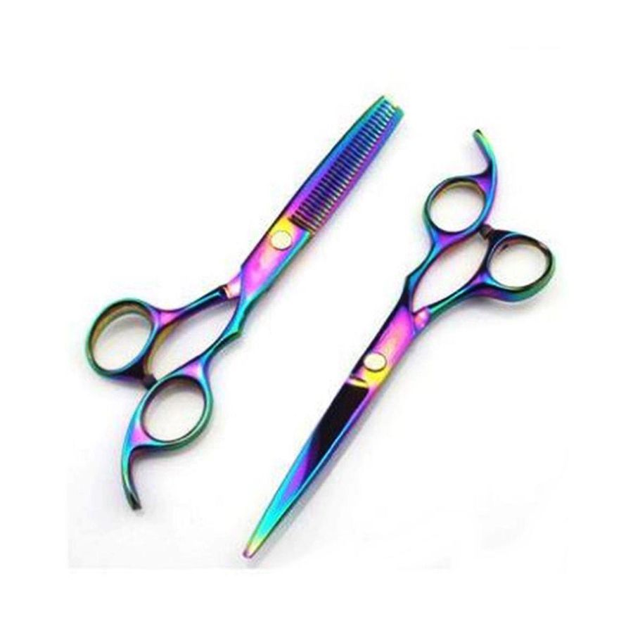 Kit Cortar Cabelo Tesouras Profissionais Aço Inox
