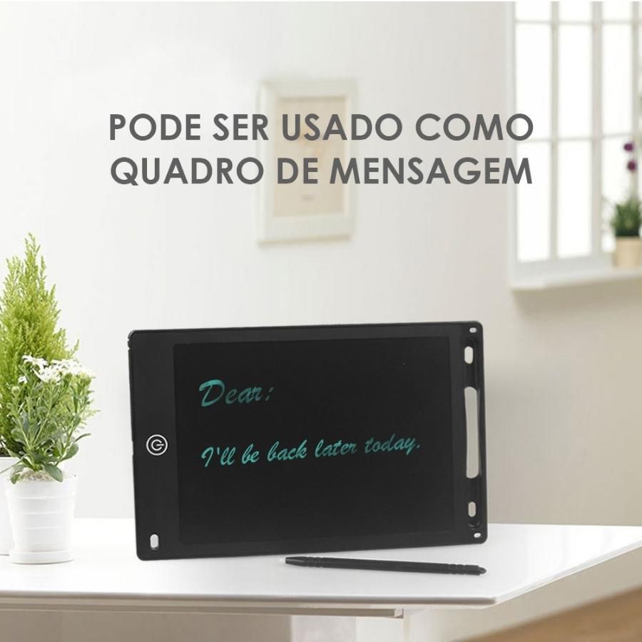Tablet Infantil Lousa Mágica Digital LCD 8,5 Para Desenho Notas