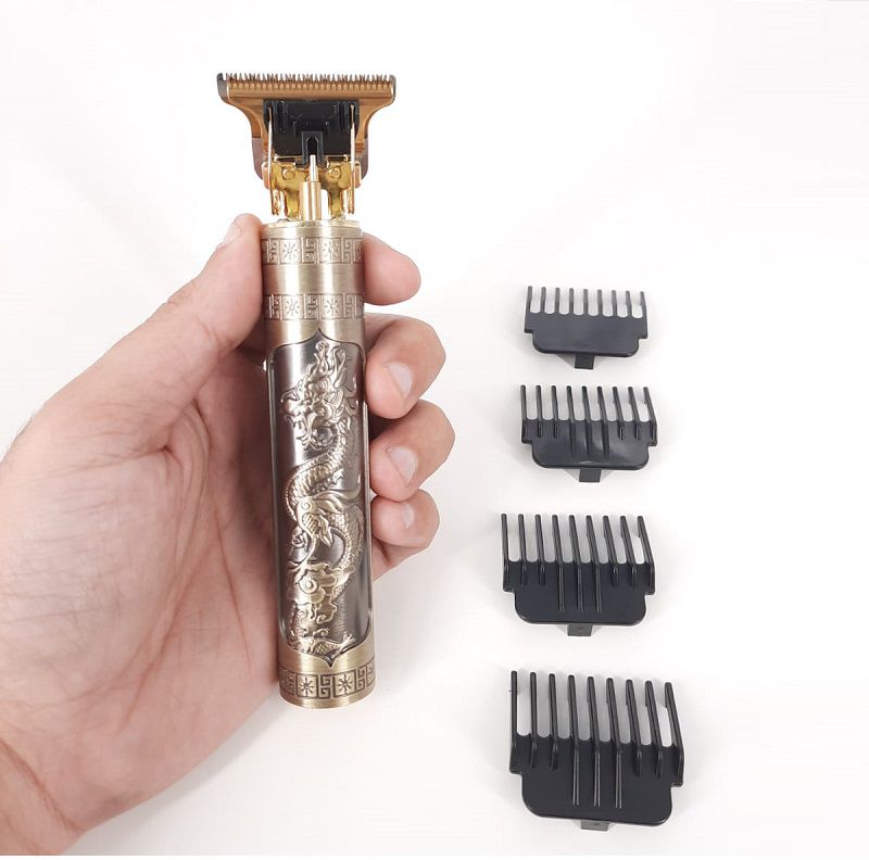 Máquina De Cortar Cabelo Dragão USB recarregável