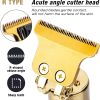 Máquina Elétrica Masculina Recarregável de Cortar Cabelo e Barbear VINTAGE
