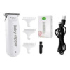 Maquina Cortar Mini Cabelo Bebe Criança Portátil Kemei 1319 Cor Branco