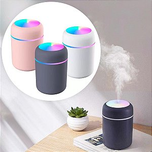 Umidificador H2o Lumen Difusor Usb 300ml Com Led Colorido