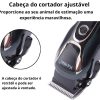 Máquina Tosa Pet Kemei Km-1991 Profissional S/ Fio Bivol