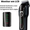Máquina Tosa Pet Kemei Km-1991 Profissional S/ Fio Bivol