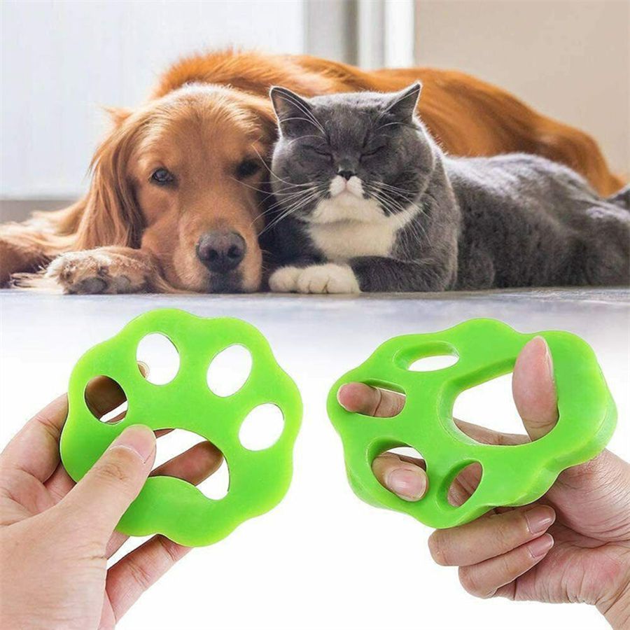 Removedor de Pelos Máquina de Lavar Gato Cachorro Reutilizável 2 Peças