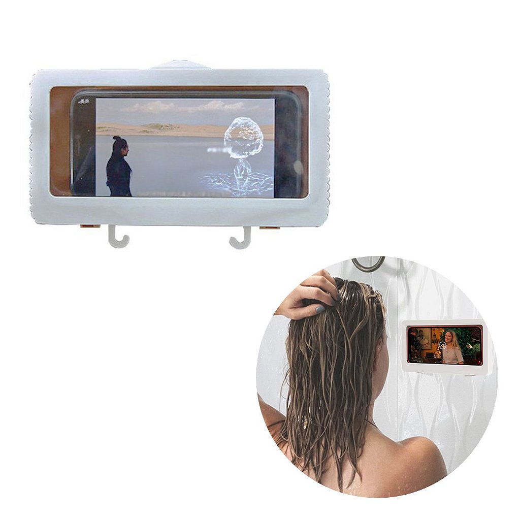 Capa De Celular Telefone Suporte De Parede Para Banheiro À Prova Dágua