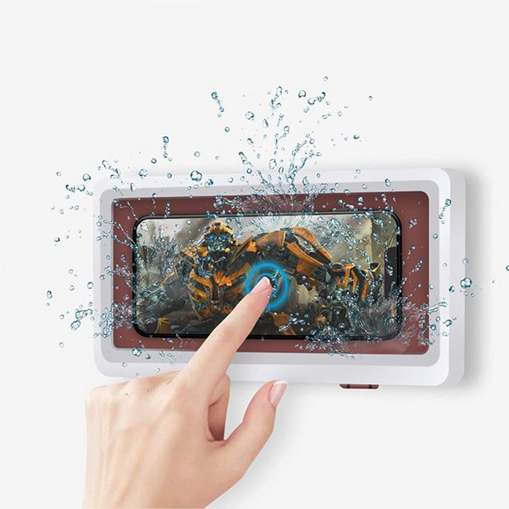Capa De Celular Telefone Suporte De Parede Para Banheiro À Prova Dágua