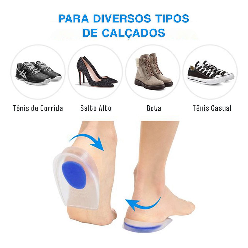 Protetor De Pé Calcanhar Em Gel Para Dores
