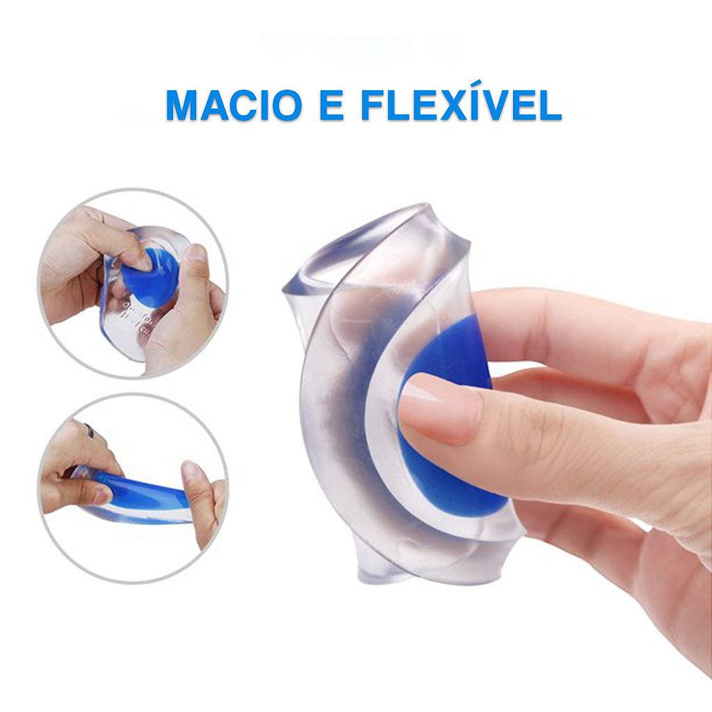 Protetor De Pé Calcanhar Em Gel Para Dores