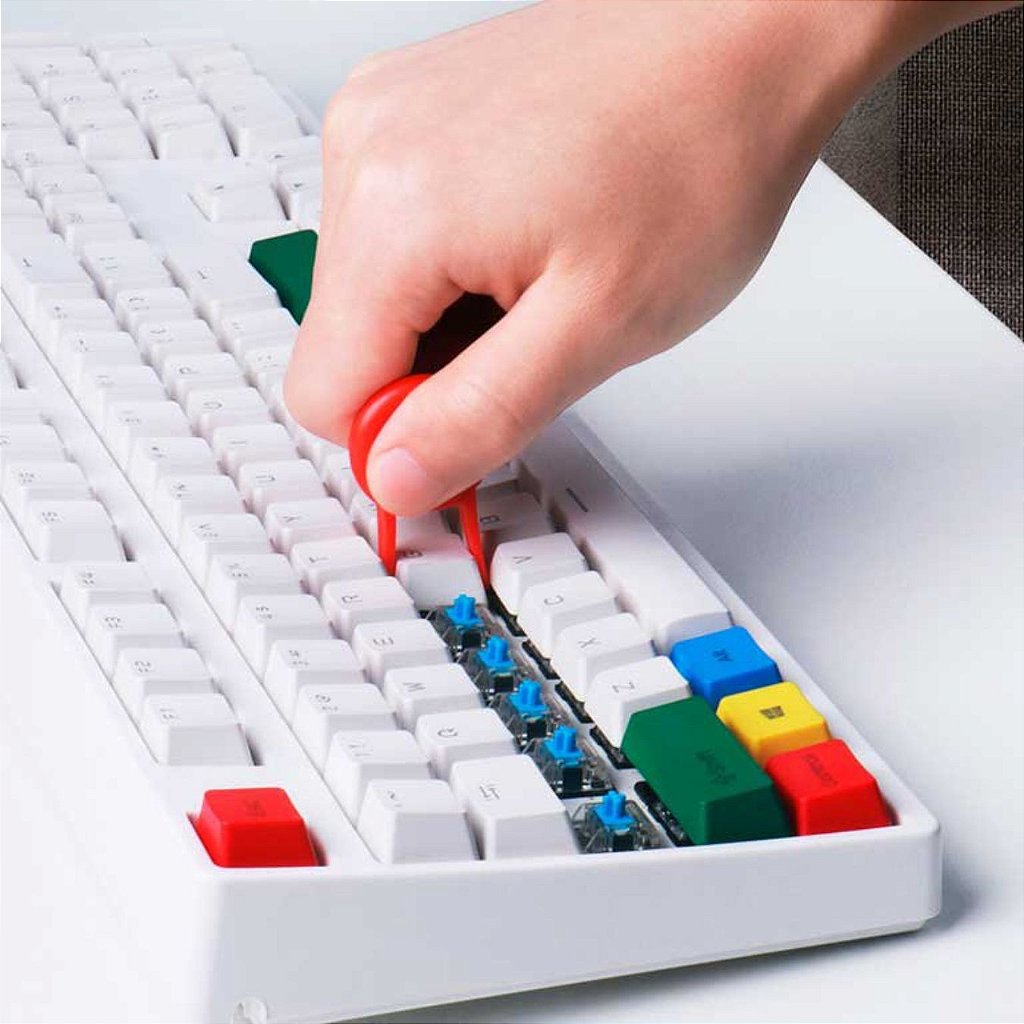 Kit Limpador Escova Multifuncional Teclado Fone de Ouvido e Eletrônicos 5 em 1