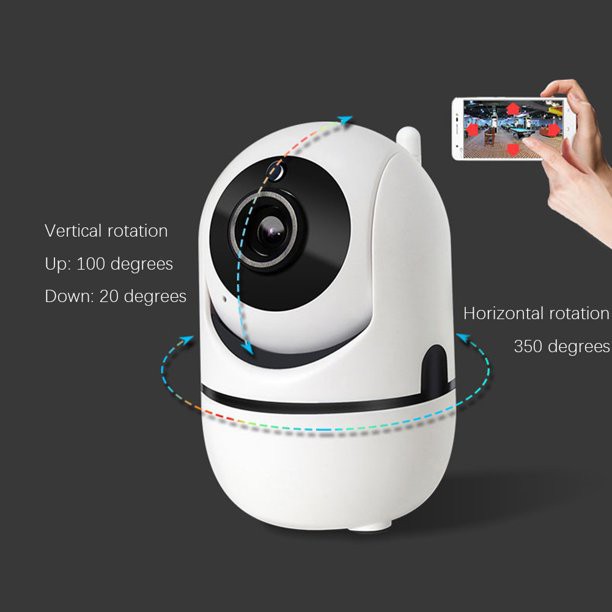 Câmera IP Varredura Automática Visão Noturna Wireless 720p