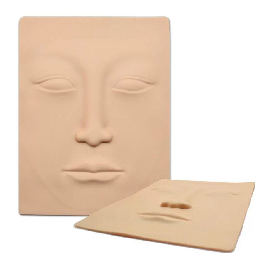Pele Artificial 3d Em Silicone Treinamento De Micro pigmentação Lábios Rosto Olhos