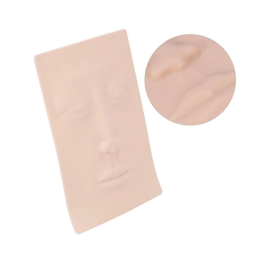 Pele Artificial 3d Em Silicone Treinamento De Micro pigmentação Lábios Rosto Olhos