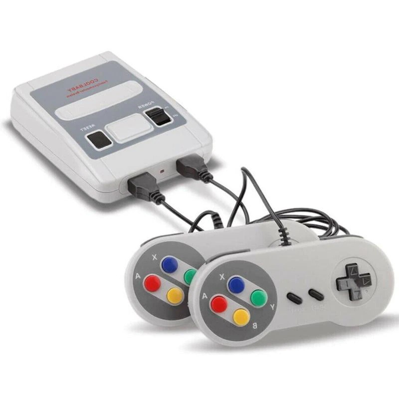 Vídeo Game Super Mini SFC Com 620 Jogos E 2 Controles Bivolt