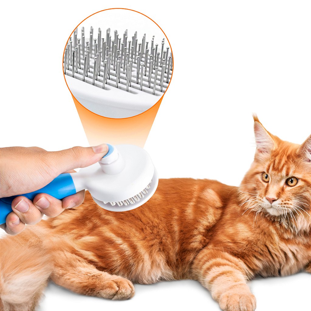 Escova Removedor Tira Pelos Pet Animais Gato Cachorro