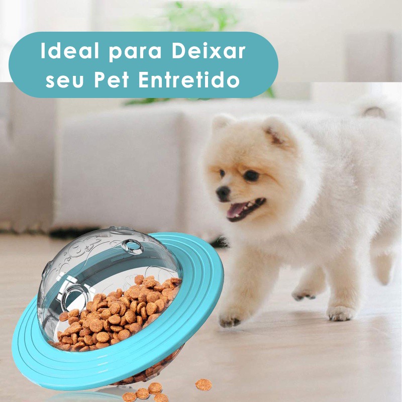 Brinquedo Tigela Pets Bola De Petiscos E Rações Para Cachorro E Gatos
