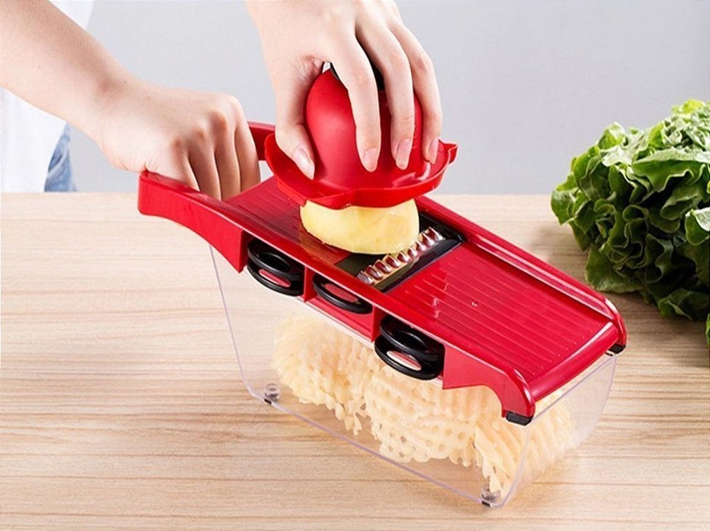 Mandoline Fatiador De Legumes Ralador Aço Inoxidavel