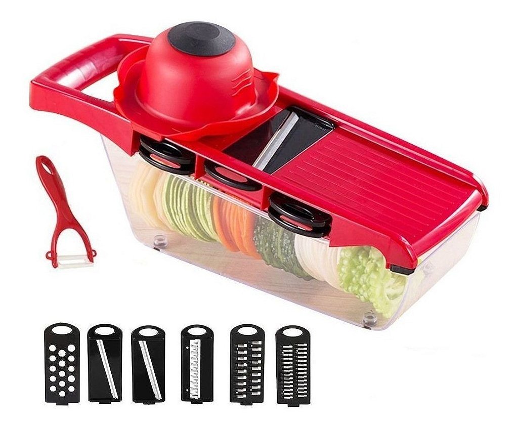 Mandoline Fatiador De Legumes Ralador Aço Inoxidavel