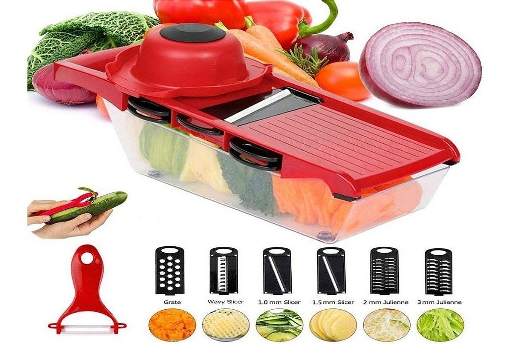 Mandoline Fatiador De Legumes Ralador Aço Inoxidavel