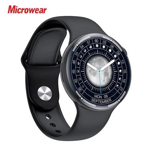 Smartwatch W8P W28 Pro Redondo Serie 8 Com NFC Comando de Voz - Preto