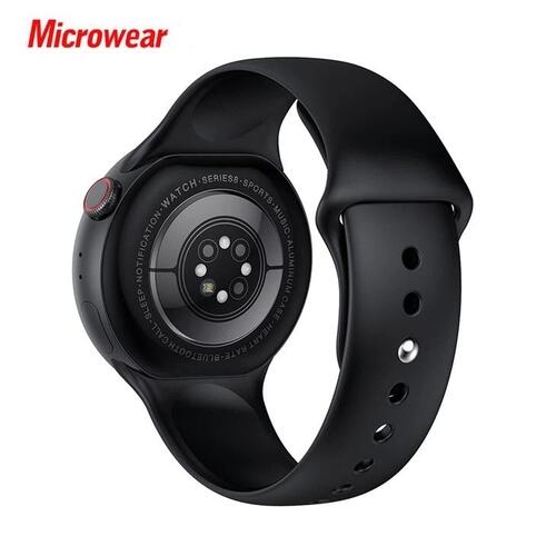 Smartwatch W8P W28 Pro Redondo Serie 8 Com NFC Comando de Voz - Preto