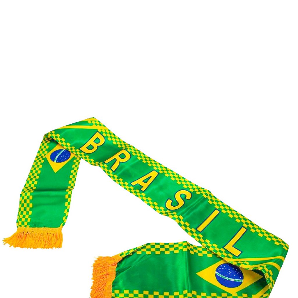 NO:0633 Cachecol Brasil Copa do Mundo