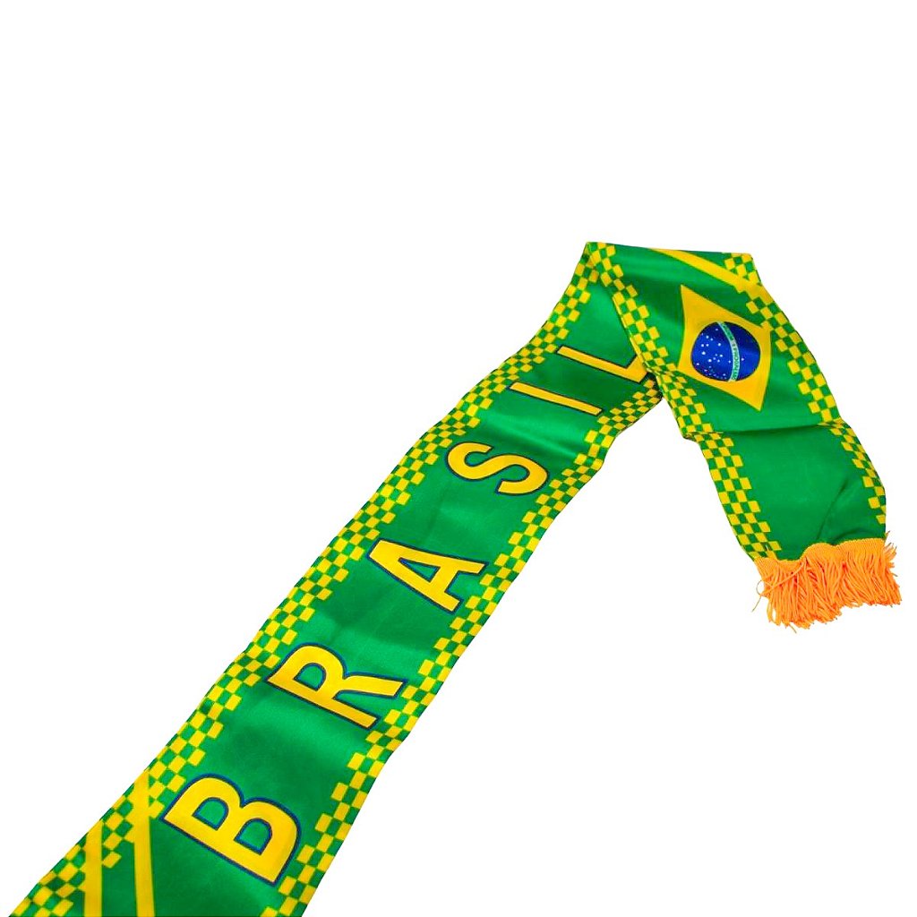 NO:0633 Cachecol Brasil Copa do Mundo