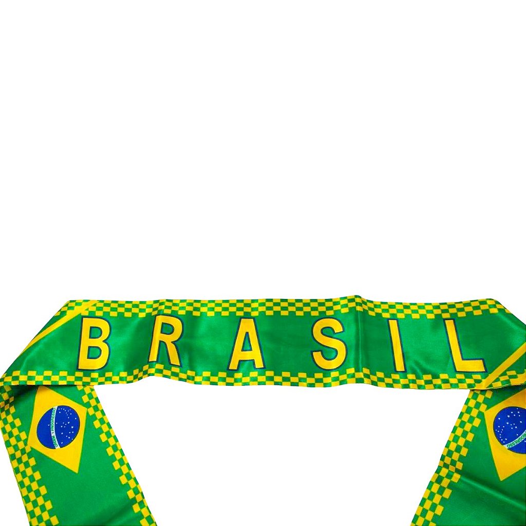 NO:0633 Cachecol Brasil Copa do Mundo