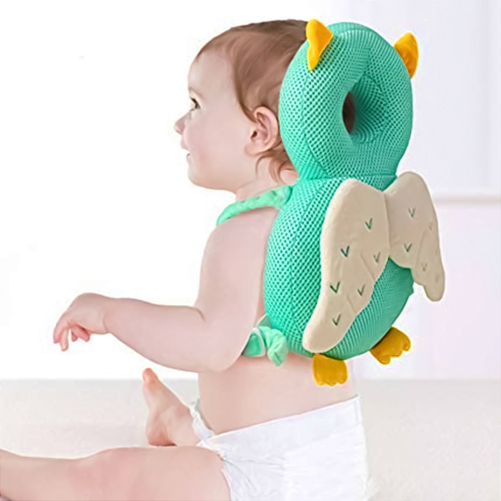 Almofada Mochila Proteção Cabeça Anti Queda Costas Bebê