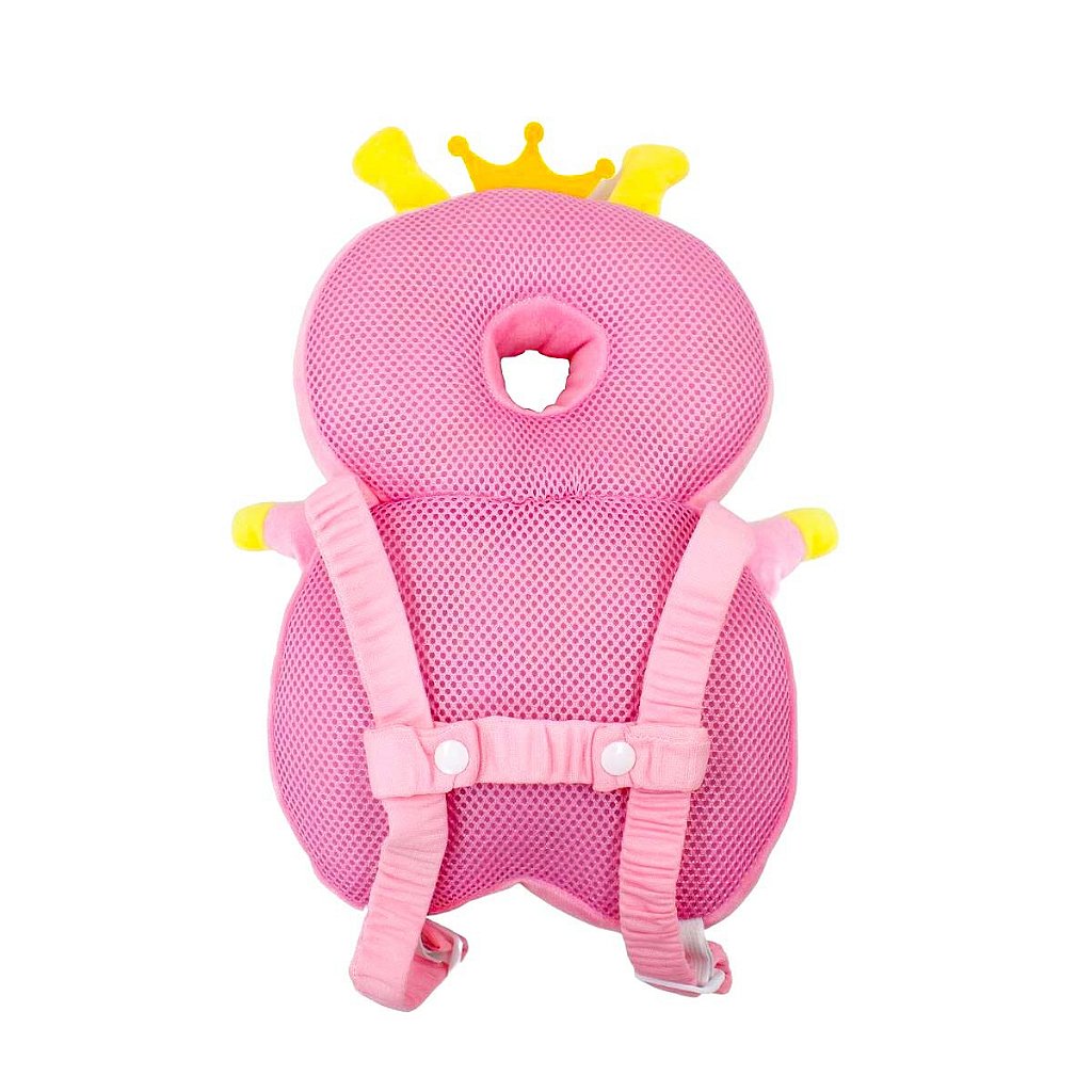 Almofada Mochila Proteção Cabeça Anti Queda Costas Bebê
