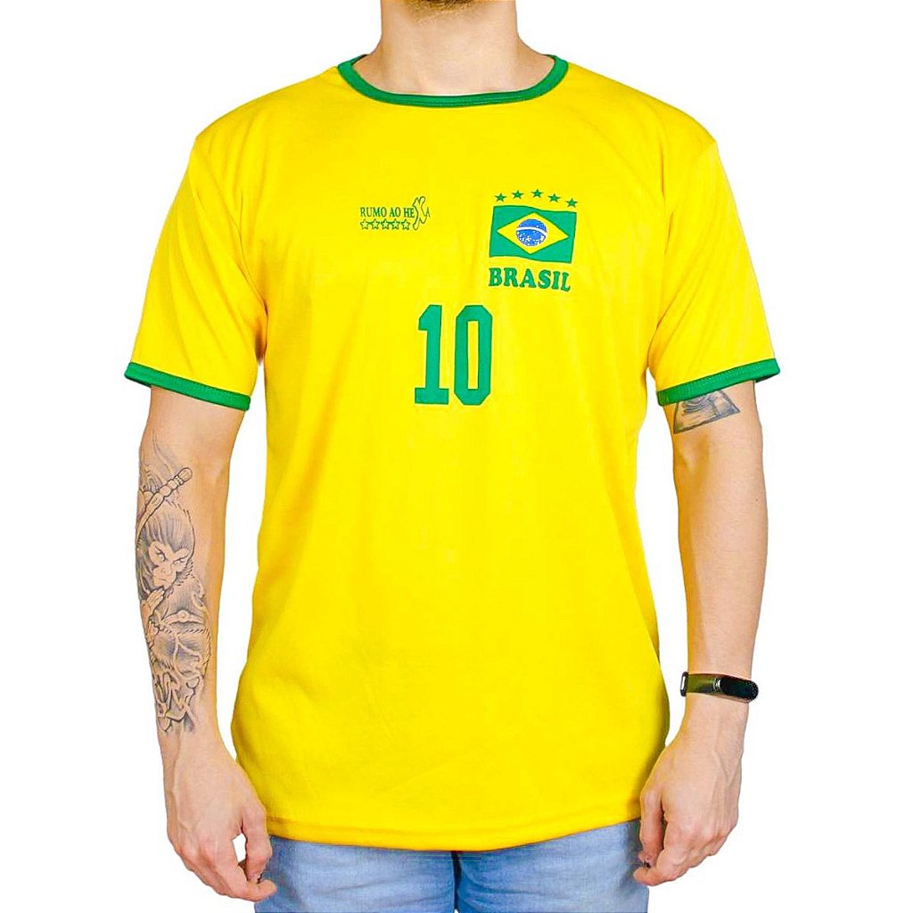 Camisa Brasil Copa do Mundo Torcedor Futebol