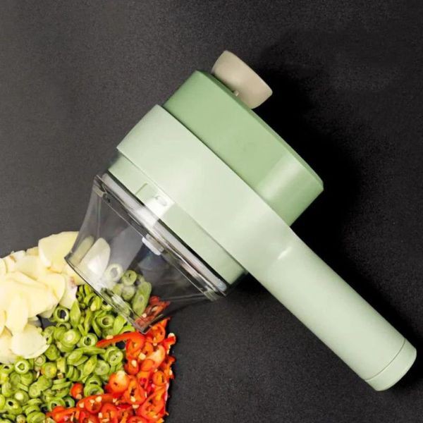 Cortador Triturador Elétrico Multifuncional Para Vegetais E Carnes Aço Inoxidável