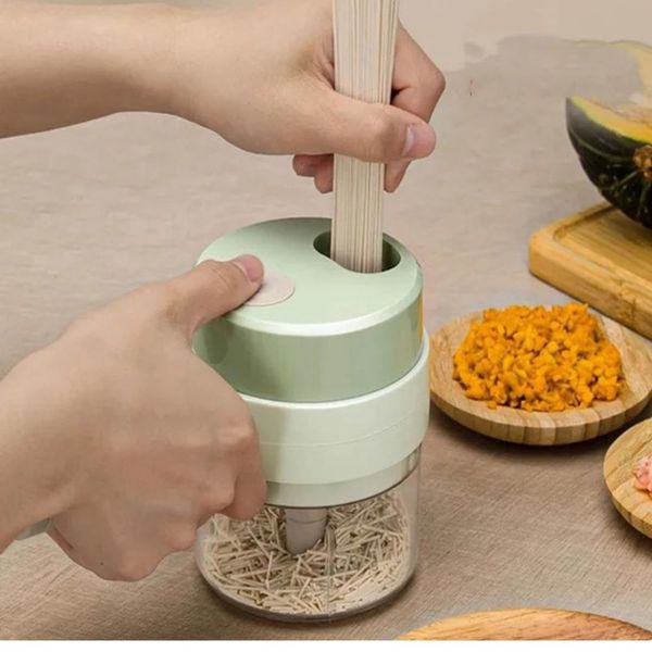 Cortador Triturador Elétrico Multifuncional Para Vegetais E Carnes Aço Inoxidável