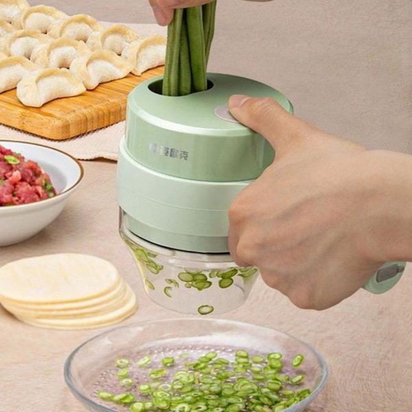 Cortador Triturador Elétrico Multifuncional Para Vegetais E Carnes Aço Inoxidável