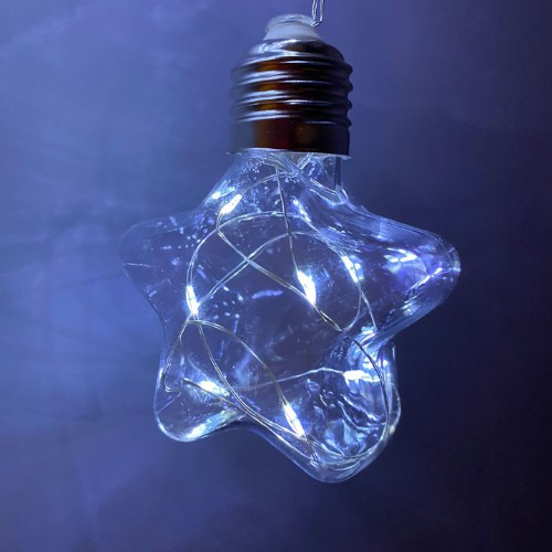 Fio De Led Com 10 Lâmpadas Estrelas Fio De Fada USB e Pilha