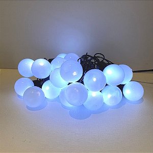 Cordão De Lâmpadas De Led Formato Bolinha Opaca
