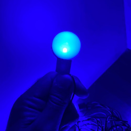 Cordão De Lâmpadas De Led Formato Bolinha Opaca
