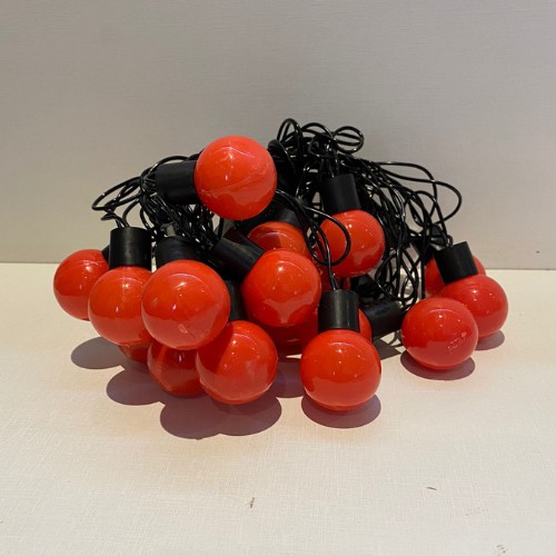 Cordão De Lâmpadas De Led Formato Bolinha Opaca
