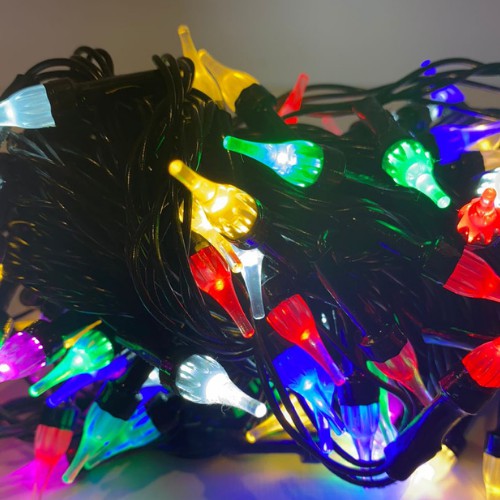 100 Lampadas Pisca Pisca Formato Bico Luz Super Led Natal