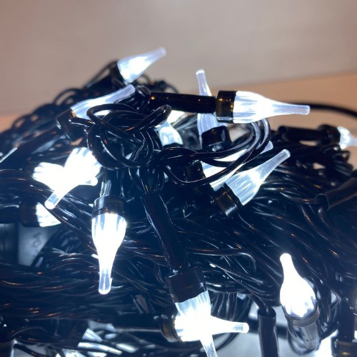 100 Lampadas Pisca Pisca Formato Bico Luz Super Led Natal