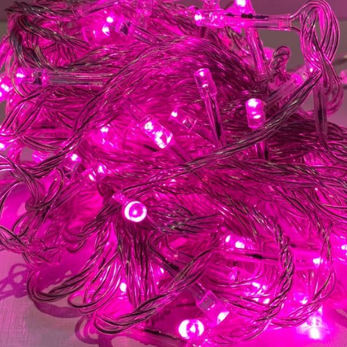 Cordão Com 100 Lâmpadas De Led Formato Pequena Gota 10 Metros Fio Crystal