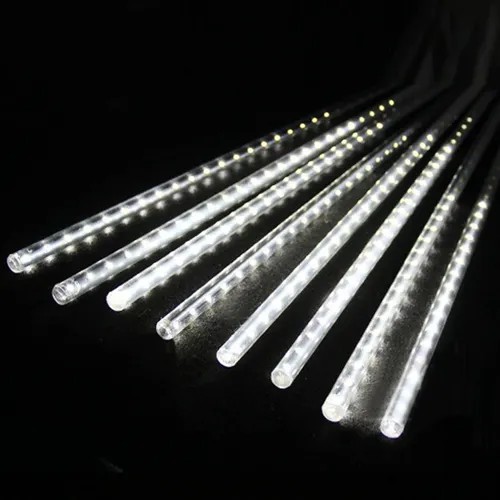 8 Tubos De Luz LED De 50cm Em Cascata De Iluminação Efeito Gelo Chuva Natal
