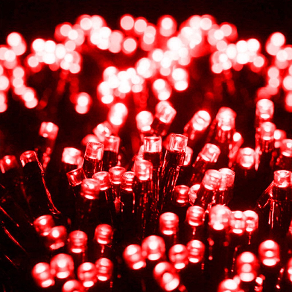 Pisca Pisca Cordão Com 100 Lâmpadas De Led Formato Gota 10 Metros Fio Preto
