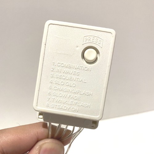 Cordão Com 100 Lampadas Super Led Pisca Pisca 10 Metros 8 Funções Fio Crystal