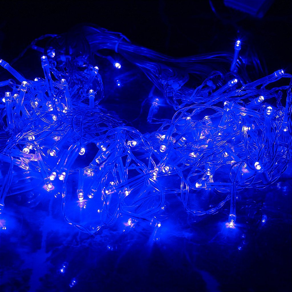 Pisca de LED Cortina 320L 3x3M 8 Modos 110v Decoração Natal