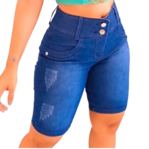 Kit 2 Shorts Feminino Cintura Alta Conjunto De Beleza