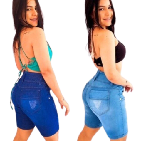 Kit 2 Shorts Feminino Cintura Alta Conjunto De Beleza